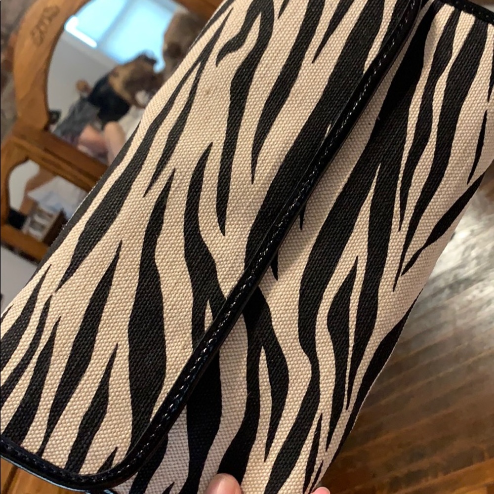 New Banana Republic Zebra Print Purce